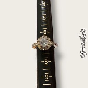 Bundle Sale 3 for $15 | Halo Rhinestone Silver Tone Size 7 - 8 Comfort Band Ring